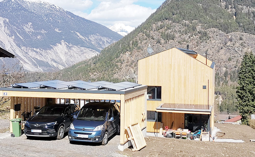 Wohnhaus Sautens PV 6kWP + E3DC 6kWh Stromspeicher Inselbetrieb